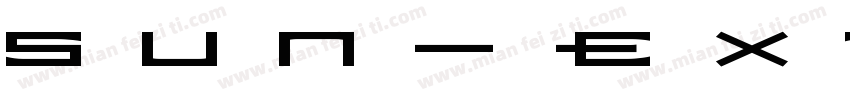 Sun-ExtA RegularVersion 54字体转换